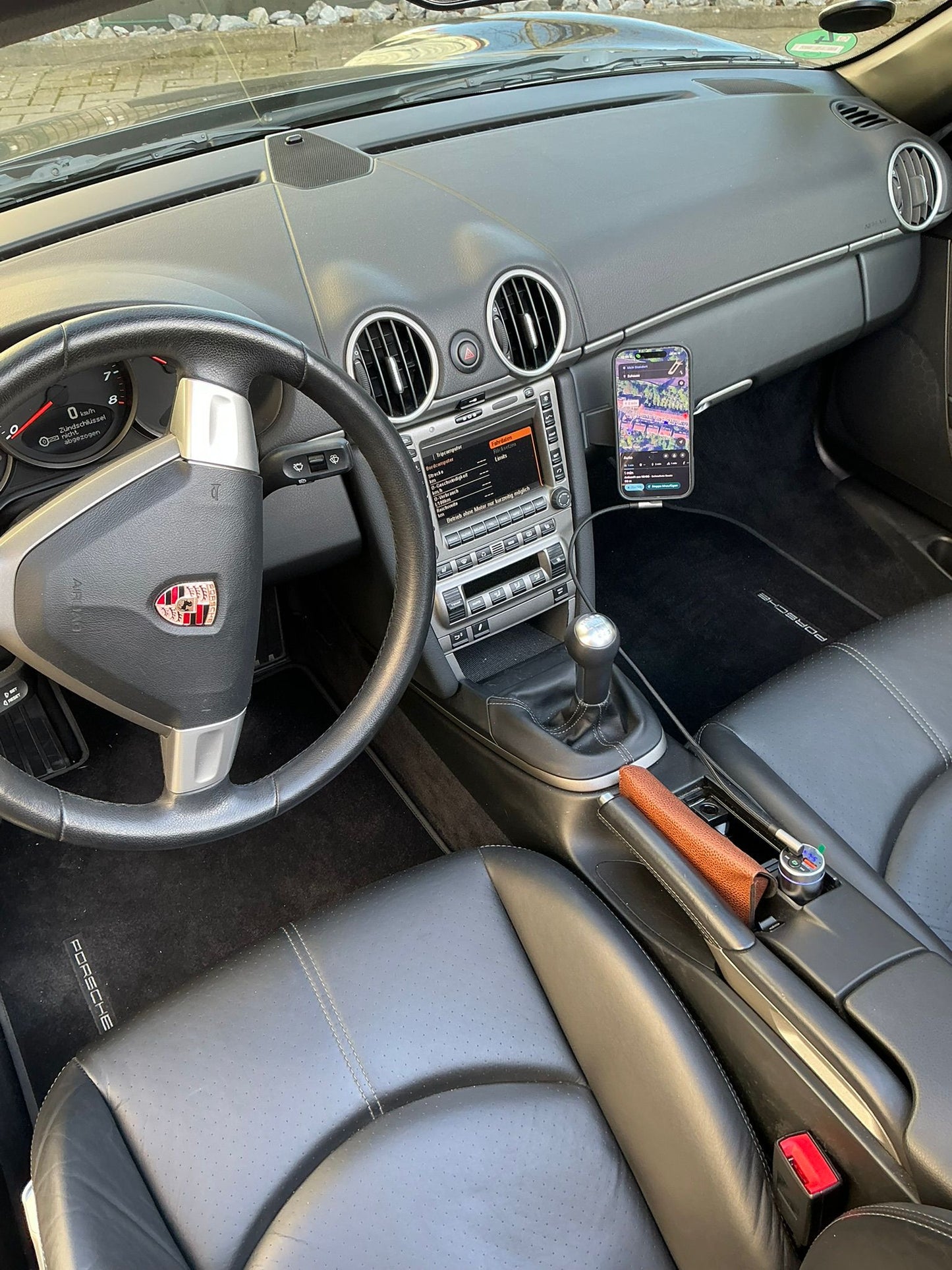 Porsche Boxster 987 phone holder mobile phone holder